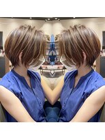 バンプ ギンザ(BUMP GINZA) 30代40代50代大人ショート髪型丸顔前髪なし似合わせ 安