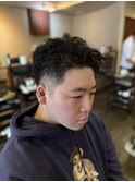 【クセ毛を活かす】メンズ・アップバングショート