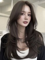 ノイズオオサカ 天王寺店(NOISM OSAKA)&nbsp;韓国風レイヤーカット/ロングレイヤー/ハッシュカット/10代20代