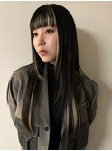 レイヤーカットデザインカラーポイントカラーハイライトカラー