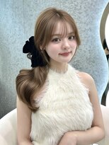 グロー オオミヤ アネックス 大宮(GLROW OMIYA ANNEX) ★ ブリーチなし ベージュ 前髪 顔周りカット