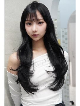アンジェリカラボ 梅田店(ANGELICA LABO) 髪質改善レイヤー/透明感抜群韓国ブルーグレーカラー 川又