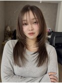 大分ハッシュカット韓国レイヤーワンホンヘアヨシンモリかるめ