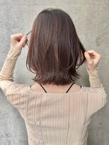 ロンド 銀座(Lond)&nbsp;☆春日☆縮毛矯正ミルクブラウンダウンバングダークパープル26
