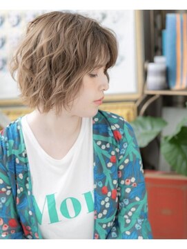 エノア バイ カバーヘア(ENOA by COVERHAIR) 【川口】30代40代大人の無造作ウェーブボブ