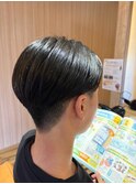 男子高校生センターパート