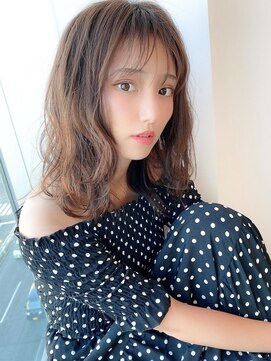 アグ ヘアー シャイン 富山市店(Agu hair shine) 《Agu hair》抜け感たっぷりの小顔レイヤーミディ