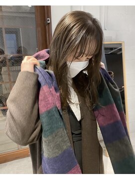 コフィー バイ メルト 吉祥寺(cofy by melt) 【中澤彩乃】パールベージュレイヤーカットケアブリーチ前髪