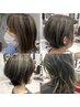 【北村指名】白髪ぼかしハイライト/ケアブリーチカラー+カット+TR　￥15900