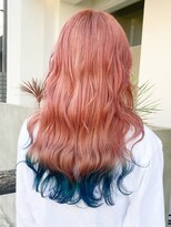 タイドヘア 茨木店(TIDE HAIR)&nbsp;ペールピンク_ターコイズブルー
