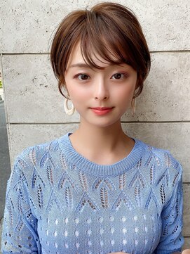 アフロート ディル(AFLOAT D'L) 大人かわいい 小顔 ショート ひし形シルエット グレージュKI