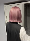 ピンクカラー/ボブ/ブリーチ//滋賀/草津/10代/20代