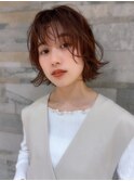 エアリーなカジュアルショートボブ(北浜)