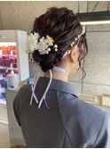 【札幌白石】へアセット/結婚式/ゆるふわシニヨン/シニヨンヘア