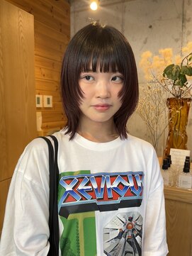ウェウェ(wewe) ミディアムレイヤーボブ/顔まわり