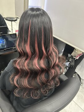 ヘアーデザイン ジェルム(Hair Design germe) ピンクメッシュ　#HIYORI#