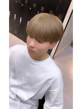 アッドバイケーツー 心斎橋(add by k-two Men's) ブリーチ1回ミルクティーベージュ/マッシュ