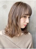 ＃ミディアム＃レイヤー＃切りっぱなし＃ボブ＃