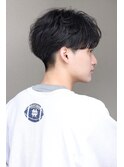 韓国マッシュニュアンスパーマツーブロックセンターパート