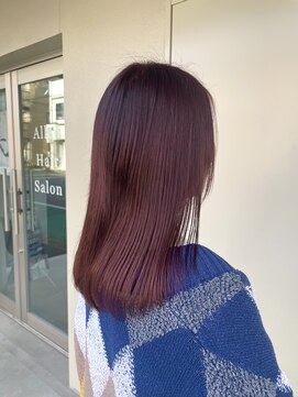 アルレン(Allen) レッドカラー ブリーチカラー レディース 宇都宮