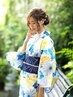 【夏祭り・花火大会に♪】浴衣着付け＋ヘアセット ￥5,500～