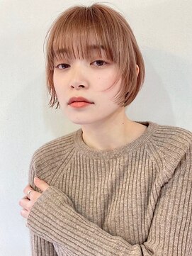 リコバイアフロート(riko by afloat) ショート/フェイスレイヤー/オレンジベージュ[stylist竹田]