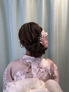 マーズ(Hair&Make Mars+) 編み込みサイドお団子