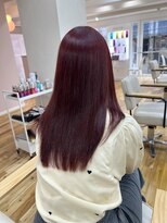 ラナンバイシダ(ranan by sida)&nbsp;10代20代/ブリーチなしダブルカラー！ワインレッド