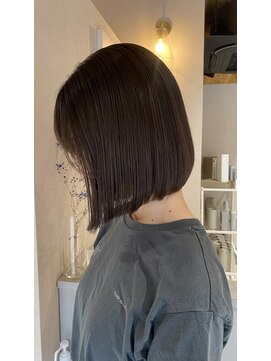 エルメ(Herme) ナチュラルストレートボブ×シアーグレージュ