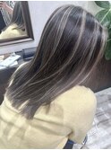 ハイライト切りっぱなしイルミナカラー20代30代40代堺東
