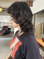 パーク(PARK)&nbsp;マッシュウルフパーマレイヤーパーマラフウェーブ黒髪パーマ