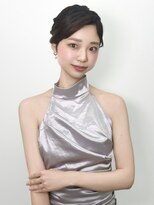 ステラ(Stella)&nbsp;銀座ヘアセット。宣材サロモ編。短い髪のアップヘアVOL1.0