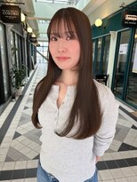 ココロ(COKORO)&nbsp;グレージュ_酸性縮毛矯正_ロングレイヤー