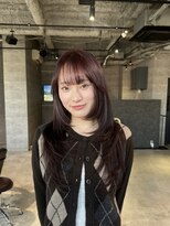 リンドヘアー アンド アイラッシュ(LINDO)&nbsp;ブリーチなしカラー/カシスレッド