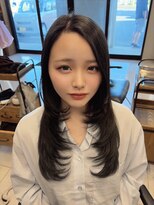 カノエ 防府田島店(canoe)&nbsp;レイヤーカット/地毛風ブルーブラック