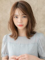 カバーヘア ブリス 志木南口駅前店(COVER HAIR bliss)&nbsp;ミルクティーベージュブリーチなしウルフクラゲヘア20代30代W