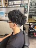 【平日割〇】メンズカット+メンズパーマ+シェーブ眉毛込￥12650→￥11000