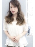 joyeux☆大人可愛いゆる巻きグレージュロングスタイル