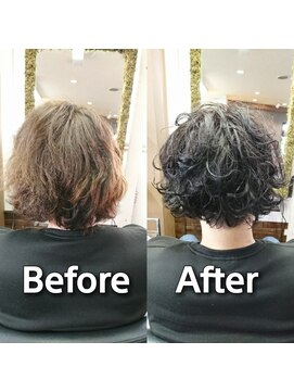 フィリア 台原店(Filea) 【BeforeAfterメンズパーマ.スガワラ担当営業スタイル】