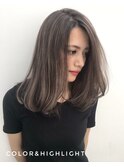 バレイヤージュハイライトグレージュ