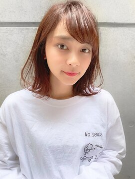 シー バイ ロンド 新宿(Sea by Lond) 【佐藤健太郎】小顔シースルーボブラズベリーグレージュ