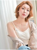 ショートボブ・ボブで愛され柔らかシアベージュカラー