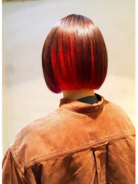 ツムグ(tsumugu) 【tsumugu寺田町】guest snap☆bob×インナーカラー