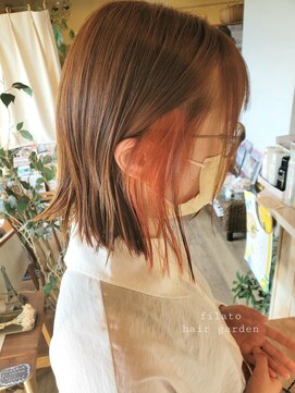 フィラート(filato) オレンジベージュ×タイガーリリィオレンジ＊