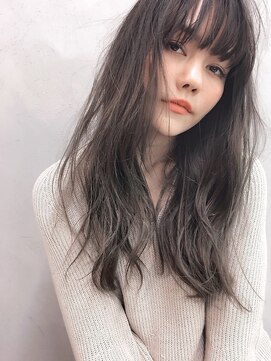 フィル 横浜(fil) カーキグレージュ_暗めカラーグランマッシュデザインカラー