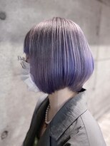 グランアージュ 錦糸町(grandage) ラベンダー/ブルーバイオレット裾カラー×ショートボブ/錦糸町