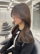 ロンド マーレ 天神大名店(Lond mare)&nbsp;大人ガーリー　韓国ヘア　レイヤーカット　顔まわりカット　韓国