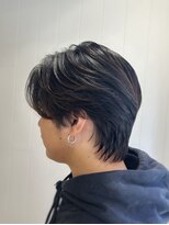 ビューバイネオリーブ 用賀店(Beau'r by neolive) ベリーショートウルフアッシュブラックカルマパーマ《用賀》