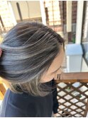 白髪ぼかしハイライト