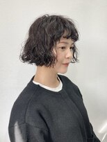 オンカン(onkan)&nbsp;ボブパーマ/ボブ/髪質改善/ダークオリーブ